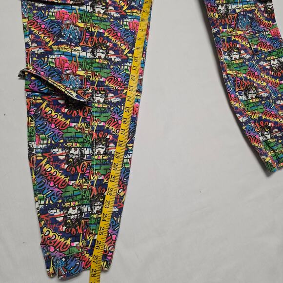 LoveLove Women's Graffiti Print Jogger Pants 3X Colorful Streetwear - Picture 12 of 16